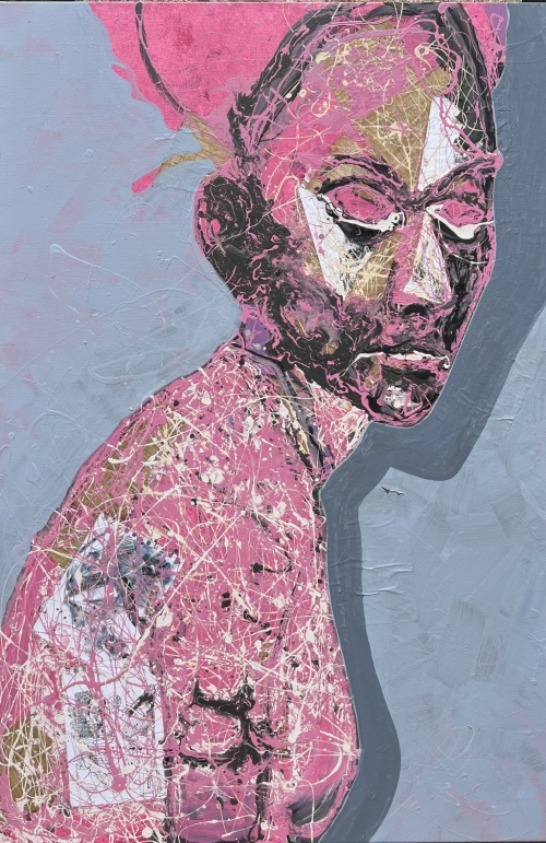 Tomáš Jetela, Pink Africa II (The Skin of a Flower and the Vague Look of a Statue)